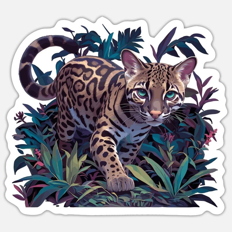Ocelots Ocelot - Sticker size S (10 x 10 cm) - white matte