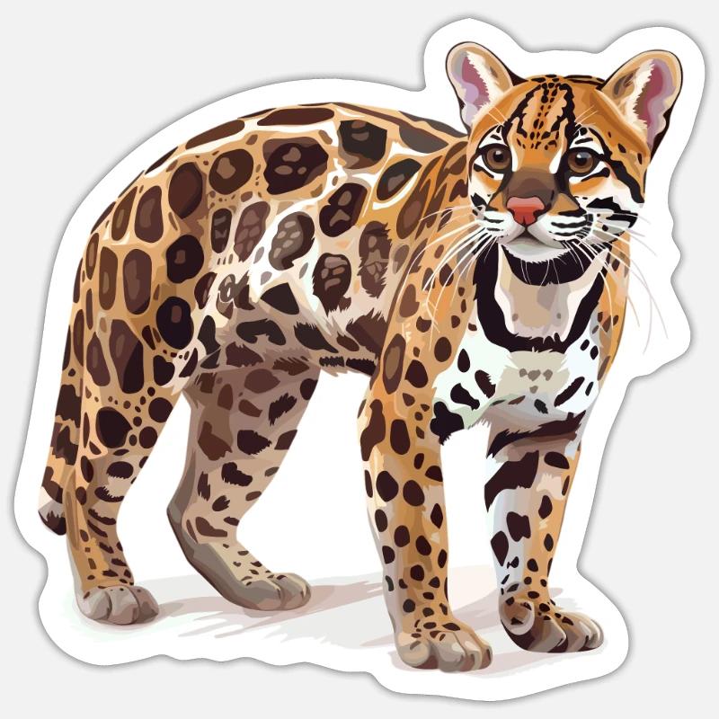 Ocelots Ocelot - Sticker size S (10 x 10 cm) - white matte