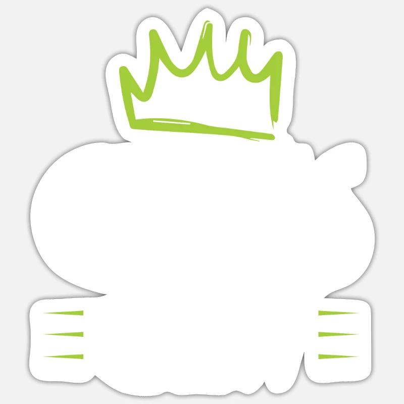 Chess Crew - Sticker Größe S (10 x 10 cm) - Mattweiß