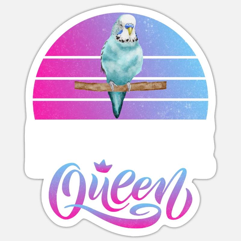 Budgie Gift Sticker Größe S (10 x 10 cm)