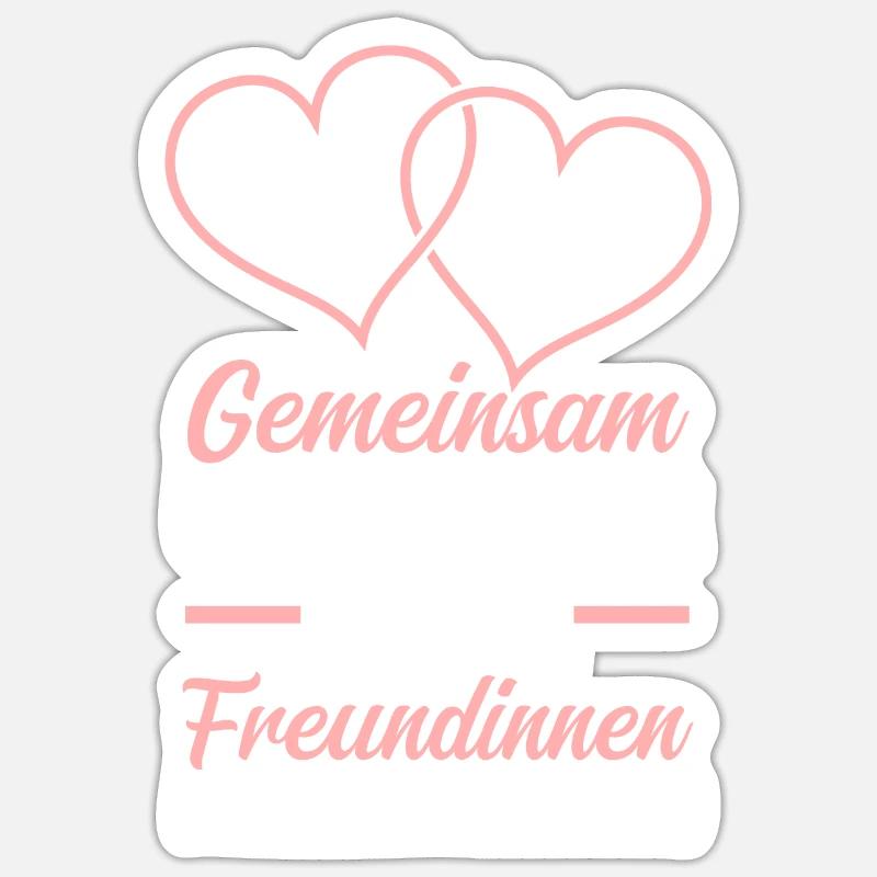 Best friend - Sticker size S (10 x 10 cm) - white matte