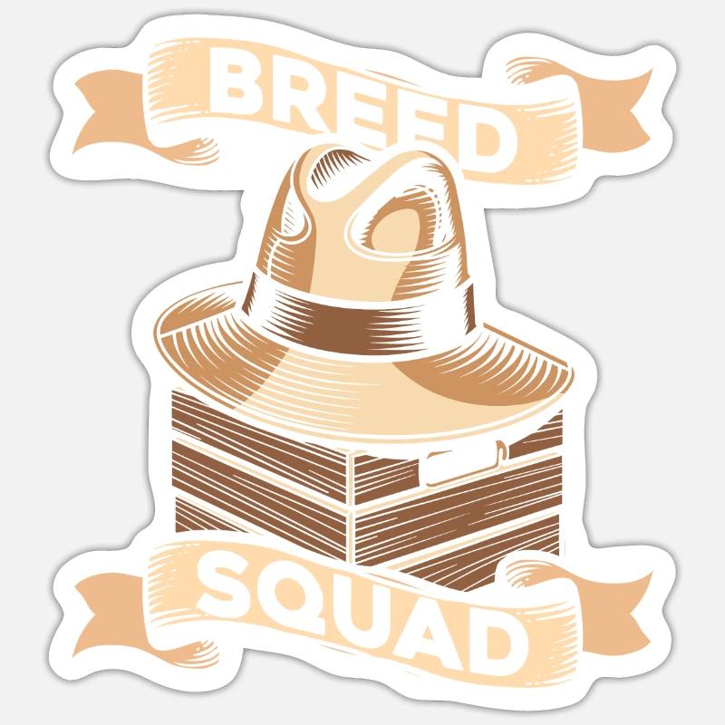 Breeder Squad - Sticker size S (10 x 10 cm) - white matte