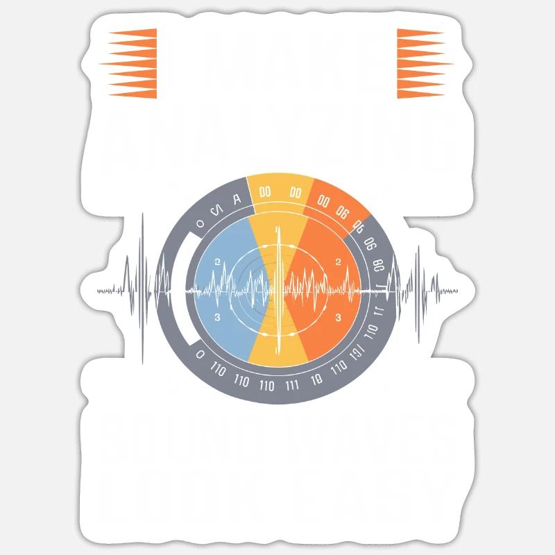 Audio Analyzer Sticker size S (10 x 10 cm)