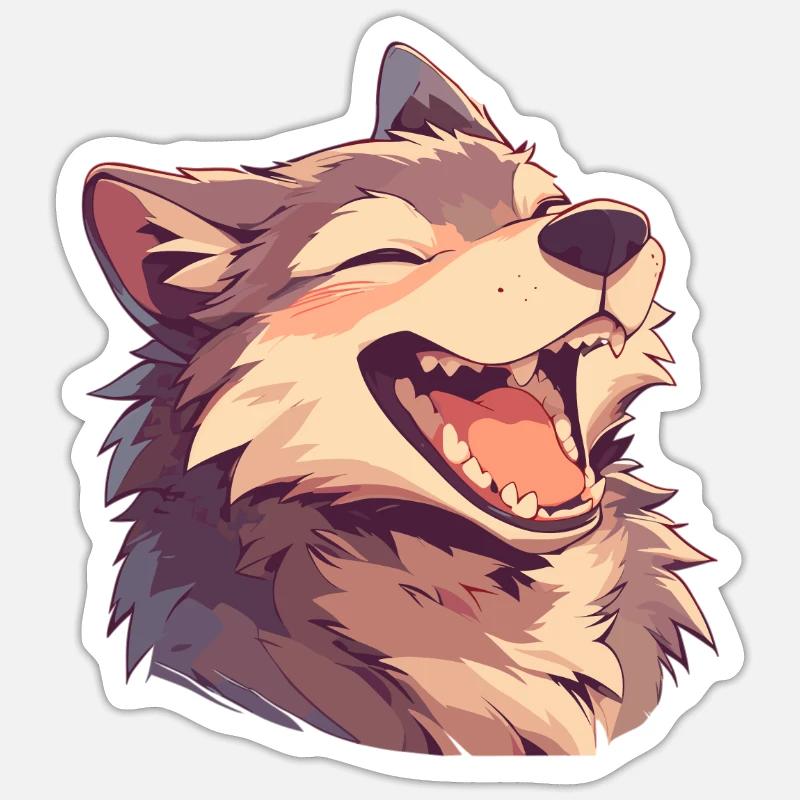 Wolves Wolf Sticker size S (10 x 10 cm)