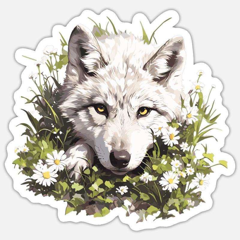 Wolves Wolf Sticker size S (10 x 10 cm)