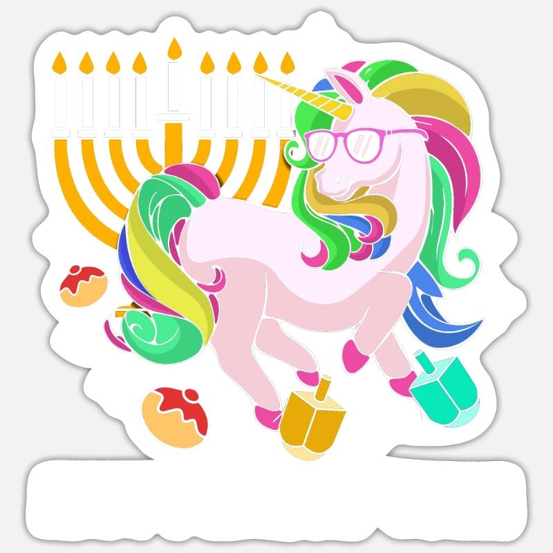 Hanoucca Sticker taille S (10 x 10 cm)