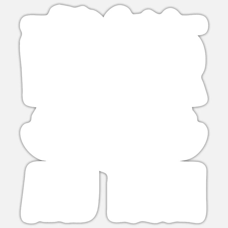 Sozialarbeiter Läuft Mit Kaffee Und Glauben - Sticker Größe S (10 x 10 cm) - Mattweiß