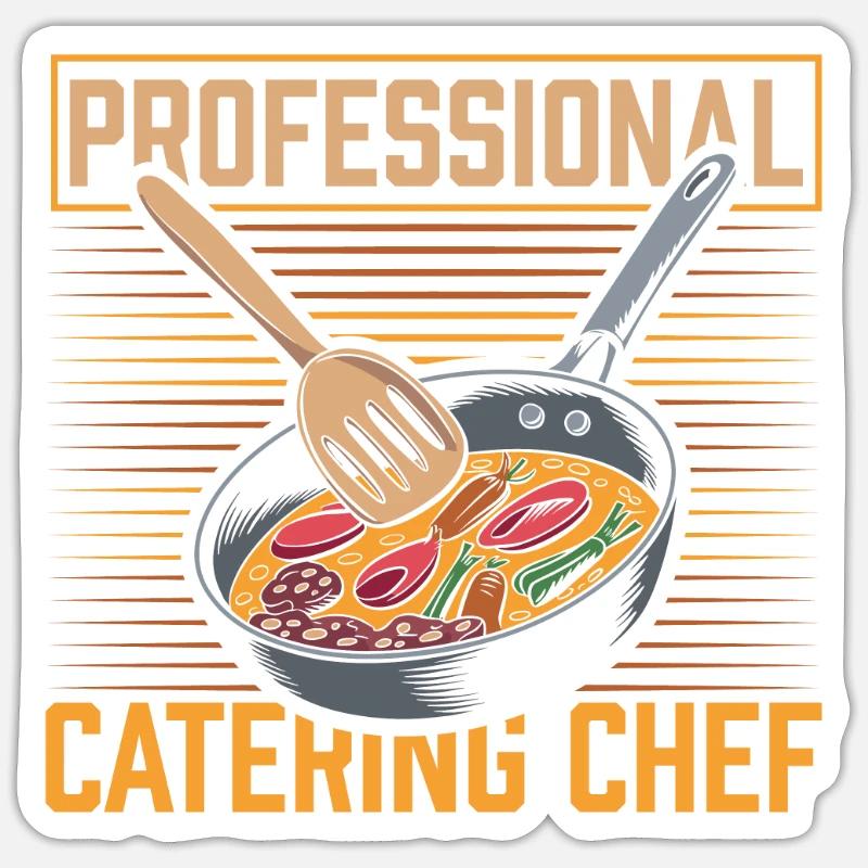 Caterer - Sticker Größe S (10 x 10 cm) - Mattweiß