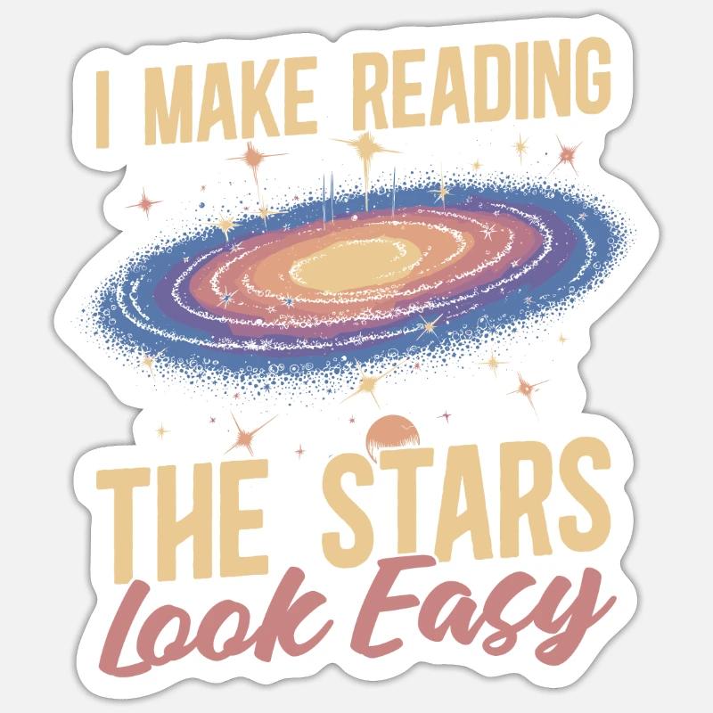 Astrologie Astrologe - Sticker Größe S (10 x 10 cm) - Mattweiß