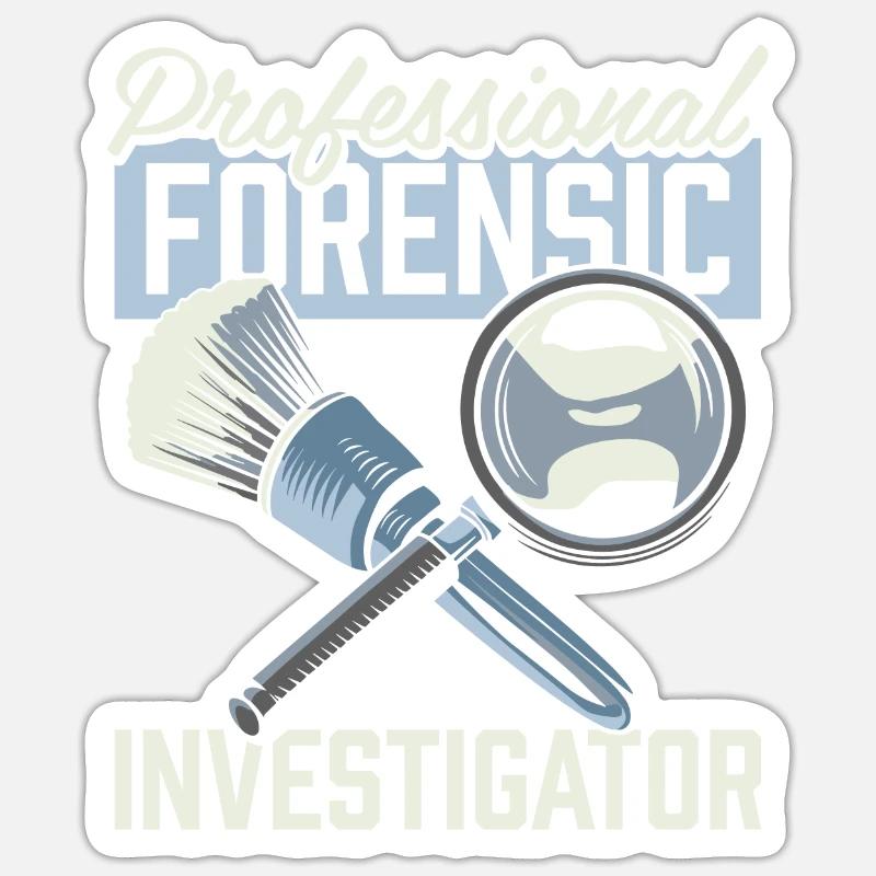 Forensic Technician - Sticker size S (10 x 10 cm) - white matte