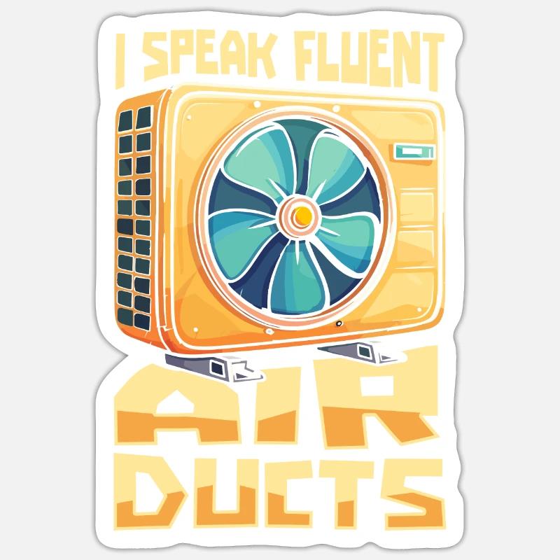 HVAC Technician Sticker size S (10 x 10 cm)