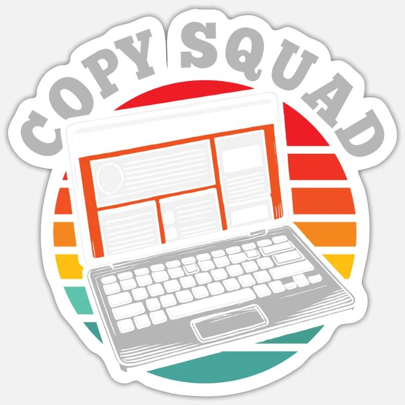 Copywriter Squad Sticker size S (10 x 10 cm)
