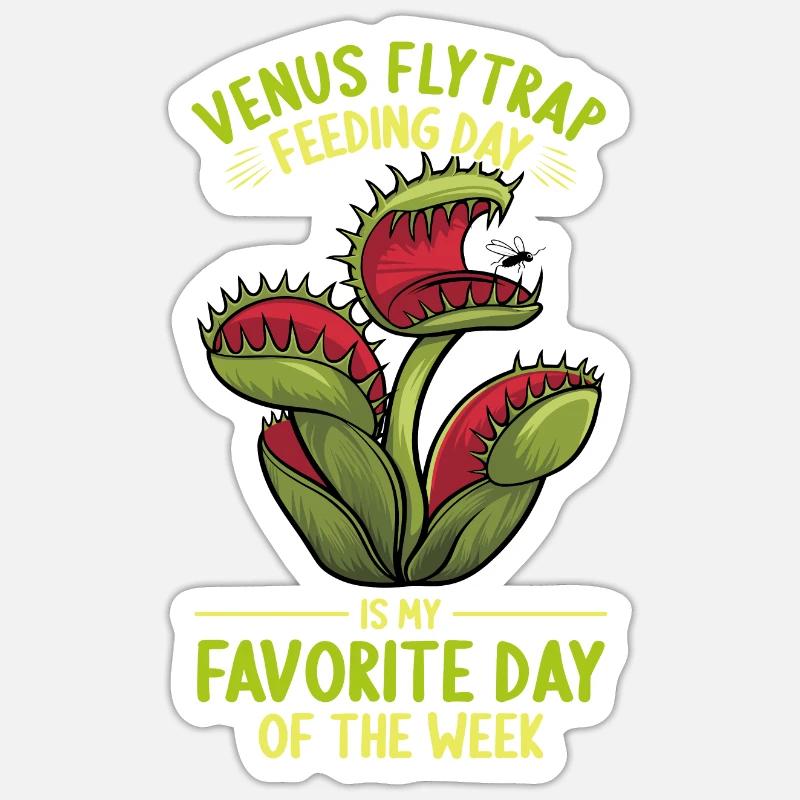 Venus Flytrap Carnivore Plant Design Sticker size S (10 x 10 cm)