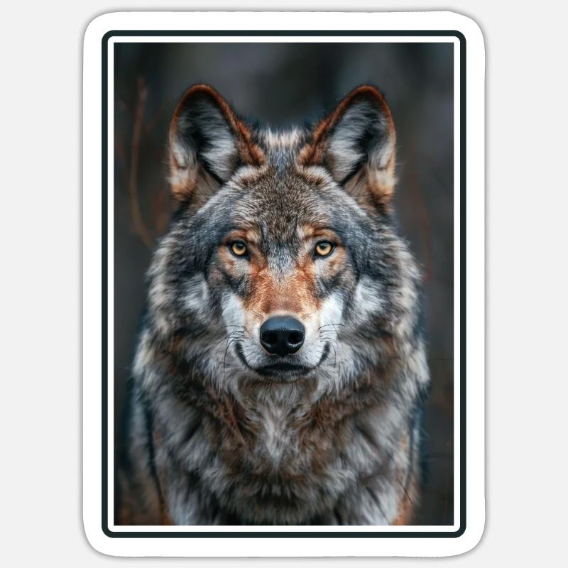 Wolves Wolf - Sticker size S (10 x 10 cm) - white matte