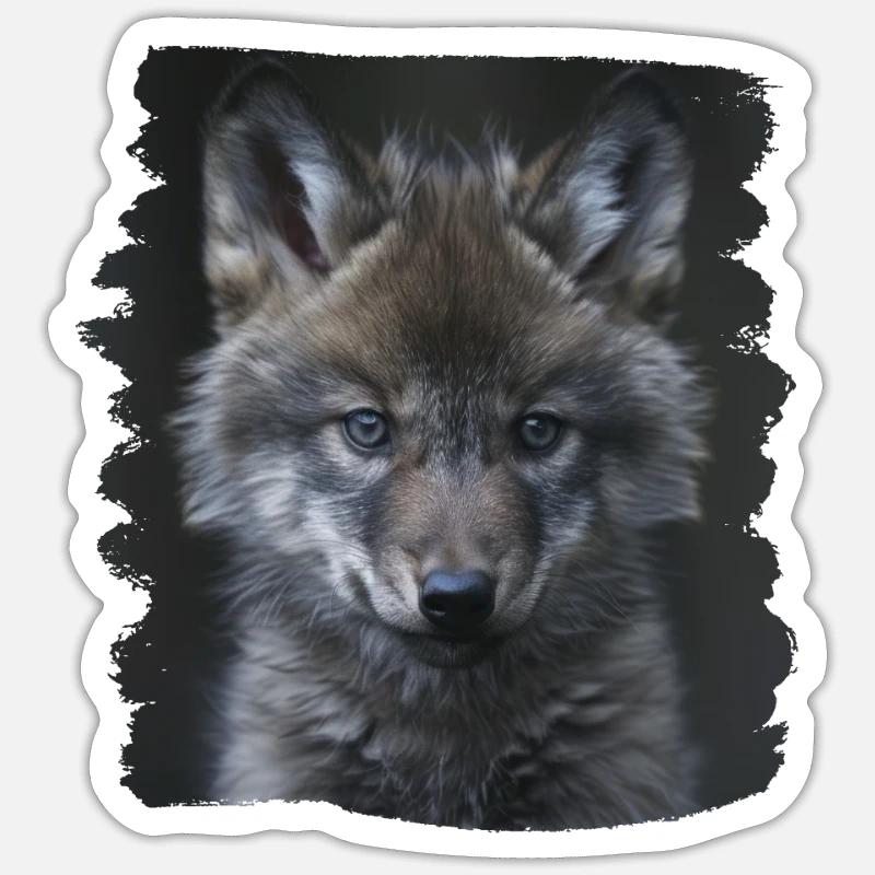 Wolves Wolf - Sticker size S (10 x 10 cm) - white matte
