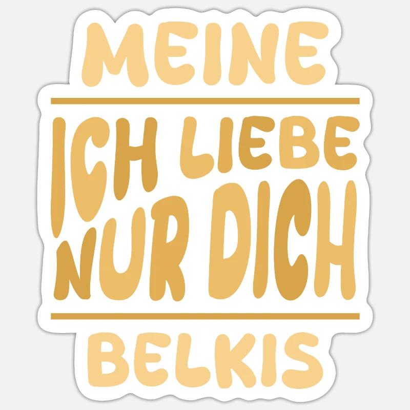 Belkis - Sticker size S (10 x 10 cm) - white matte