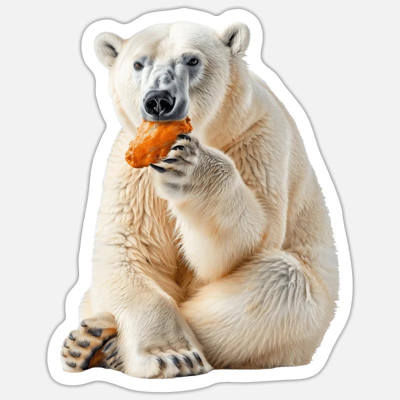 Polar bear - Sticker size S (10 x 10 cm) - white matte