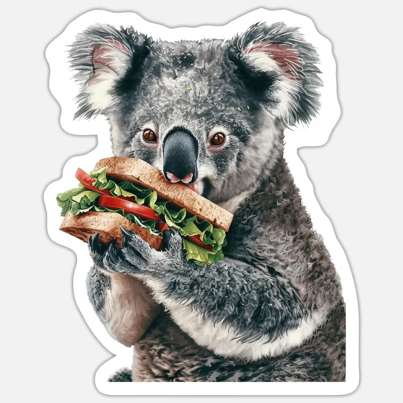 Koala - Sticker size S (10 x 10 cm) - white matte