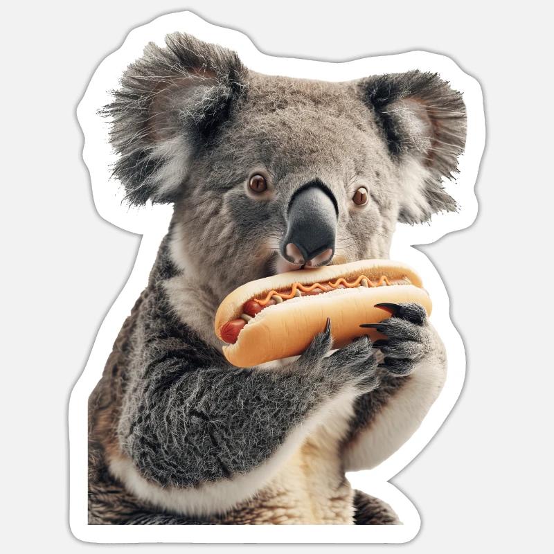 Koala - Sticker size S (10 x 10 cm) - white matte