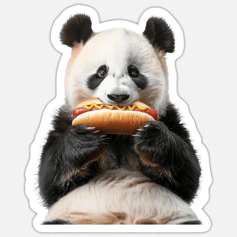 Panda - Sticker size S (10 x 10 cm) - white matte