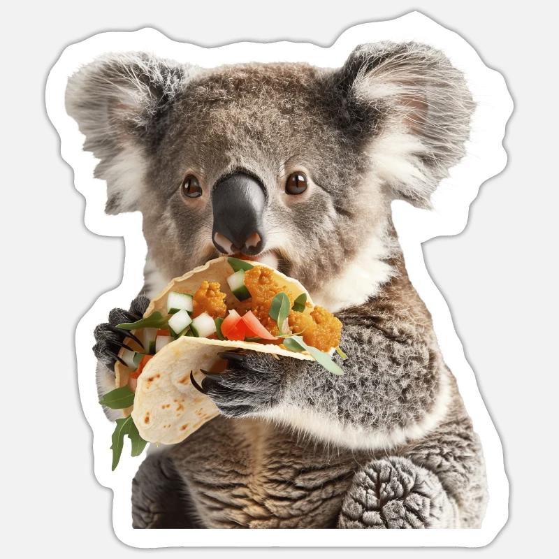 Koala - Sticker size S (10 x 10 cm) - white matte