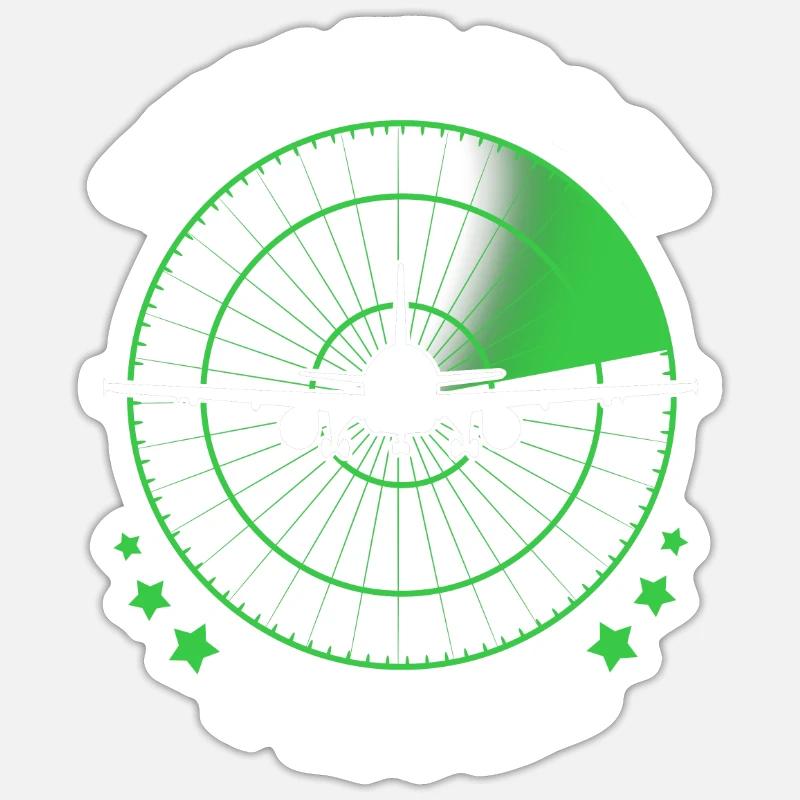 Pilot Airplane - Sticker size S (10 x 10 cm) - white matte