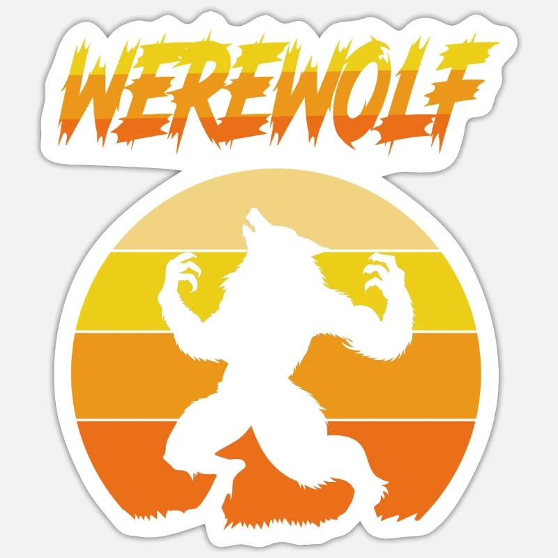 Werwolf Sticker Größe S (10 x 10 cm)