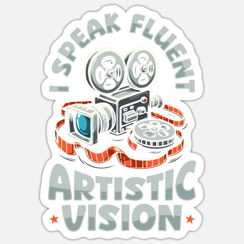 Creative Director - Sticker size S (10 x 10 cm) - white matte