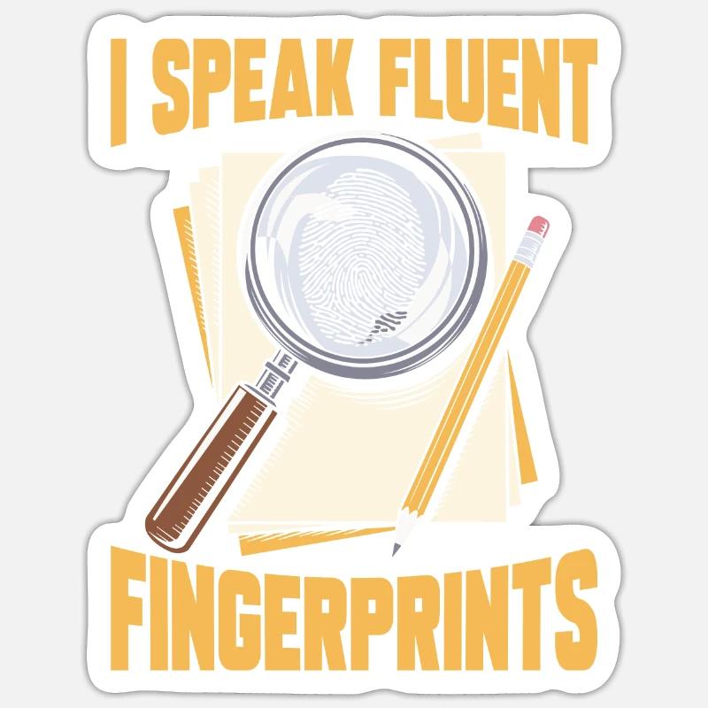 Forensics Forensic Experts - Sticker size S (10 x 10 cm) - white matte