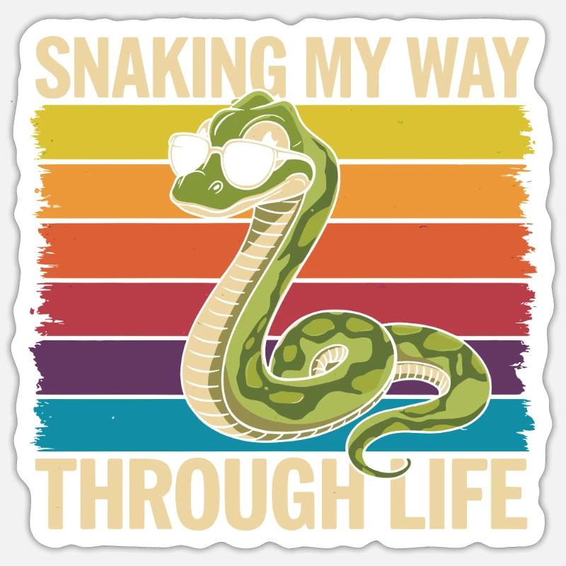 Serpent Sticker taille S (10 x 10 cm)