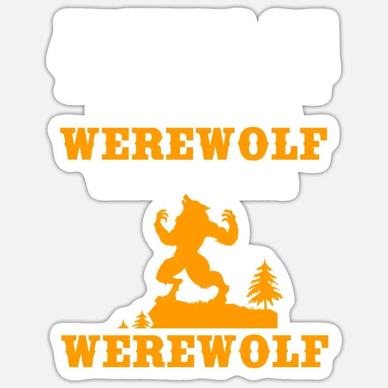Werwolf Sticker Größe S (10 x 10 cm)
