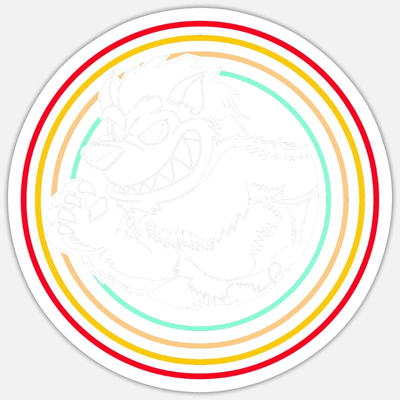 Werwolf Sticker Größe S (10 x 10 cm)