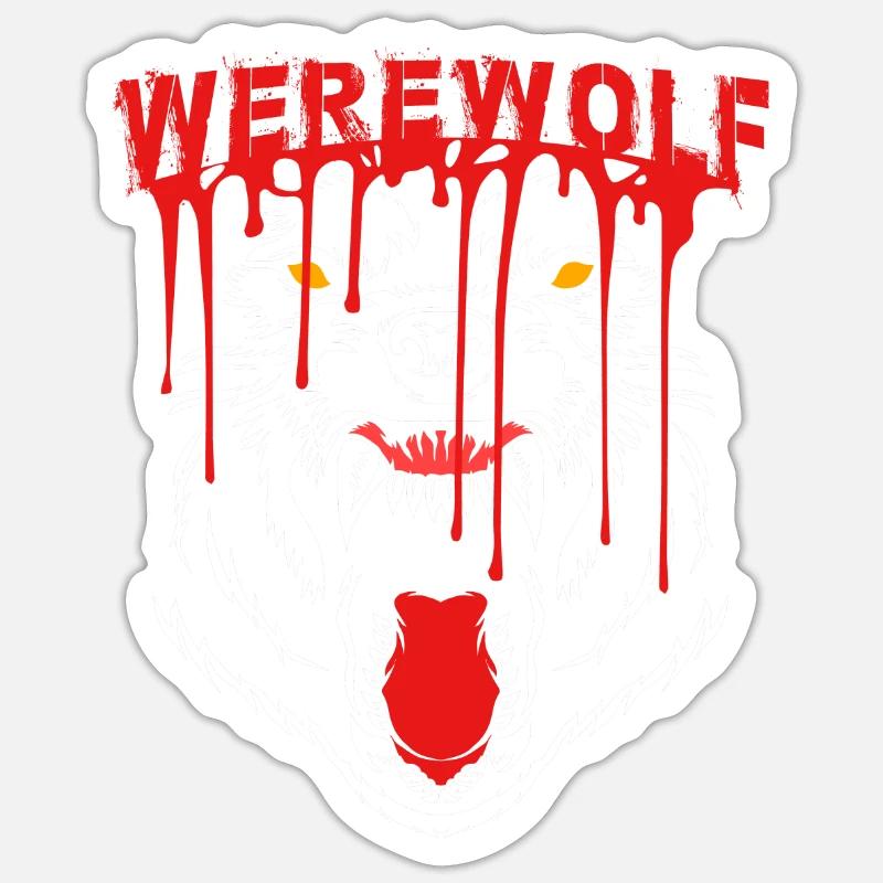 Werwolf Sticker Größe S (10 x 10 cm)