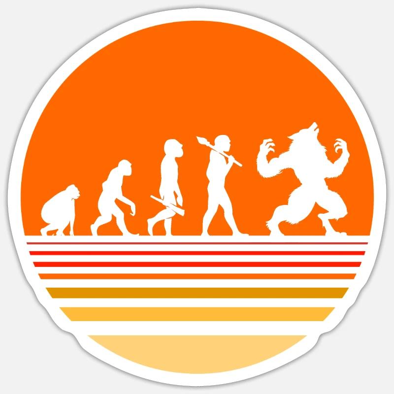 Werwolf Sticker Größe S (10 x 10 cm)