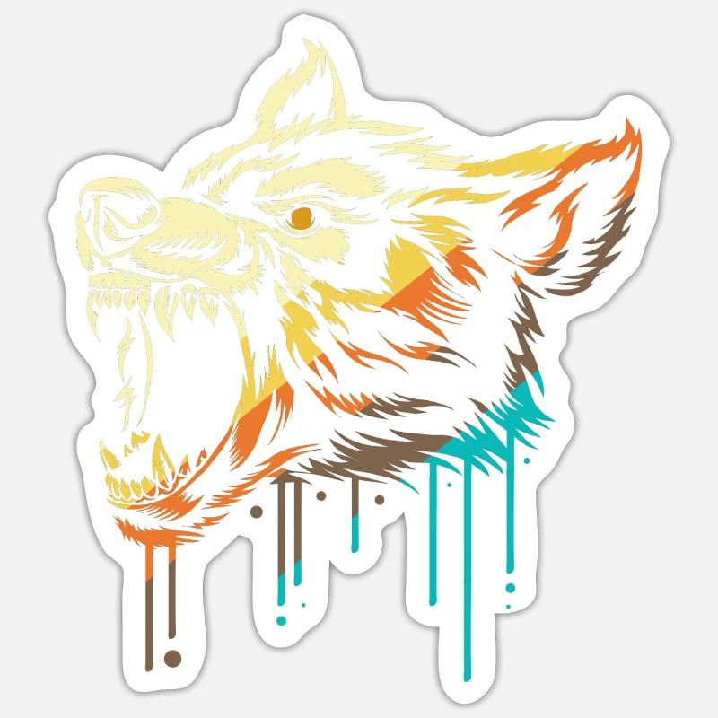 Werwolf Sticker Größe S (10 x 10 cm)