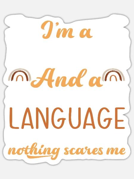 Ich Bin Eine Mutter Und Sprachtherapeutin Nichts - Sticker Größe S (10 x 10 cm) - Mattweiß