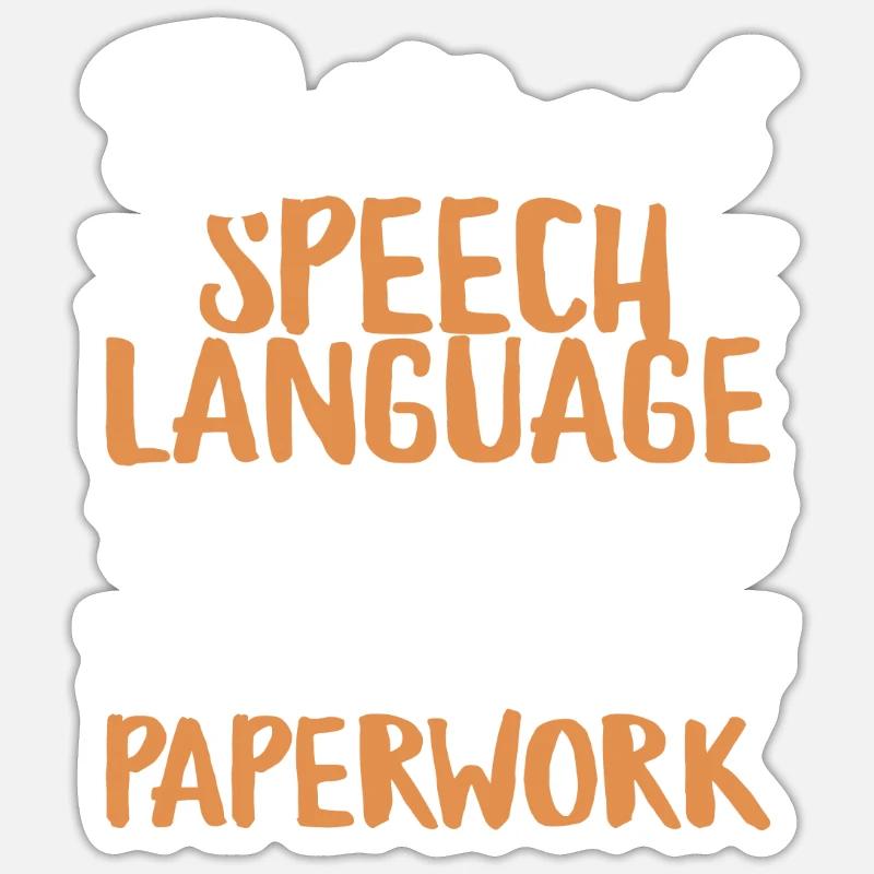 Retired Speech Language Pathologist - Sticker size S (10 x 10 cm) - white matte