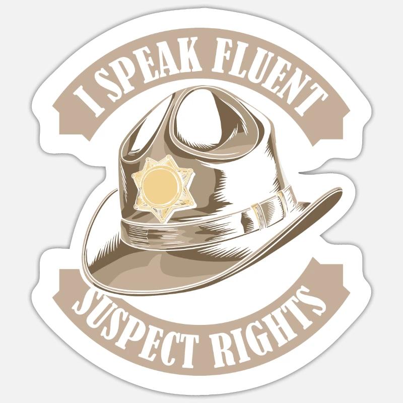 Député - Sticker taille S (10 x 10 cm) - blanc mat