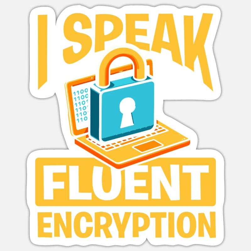 Kryptograph Sticker Größe S (10 x 10 cm)