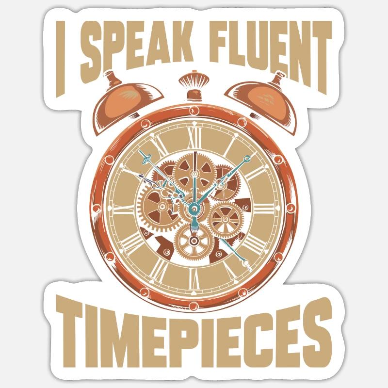 Watchmaker - Sticker size S (10 x 10 cm) - white matte