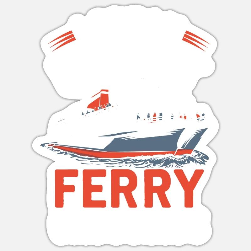 Fährmann - Sticker Größe S (10 x 10 cm) - Mattweiß