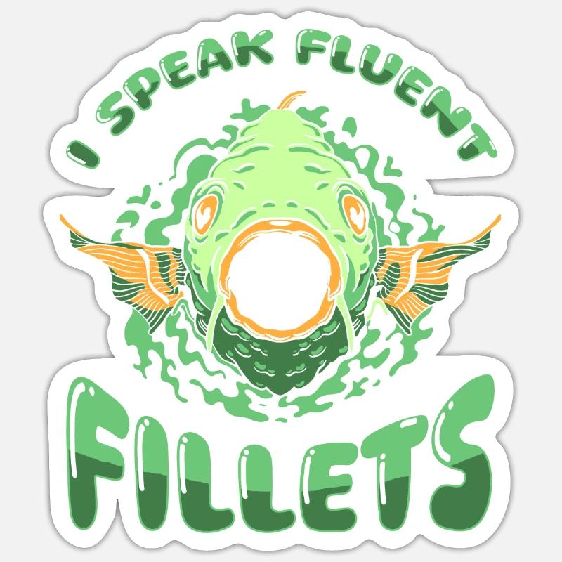 Fishmonger Sticker size S (10 x 10 cm)