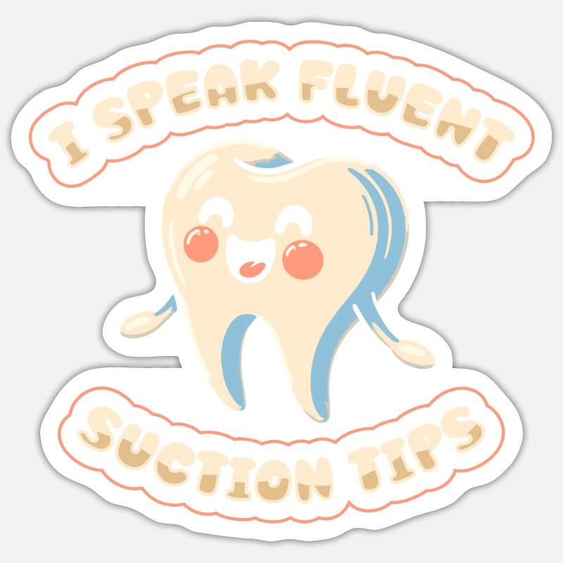 Assistante dentaire Sticker taille S (10 x 10 cm)