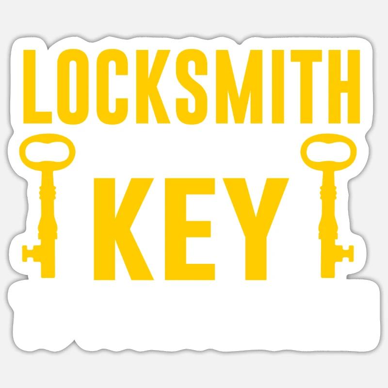Locksmith Lockpicking Lockpicker - Sticker size S (10 x 10 cm) - white matte