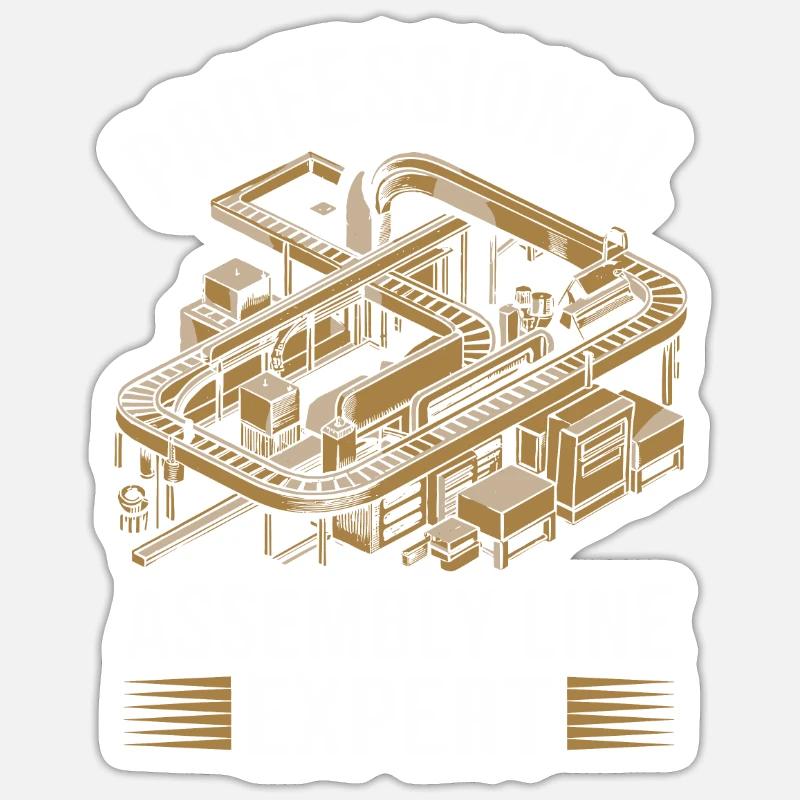 Factory worker Sticker size S (10 x 10 cm)