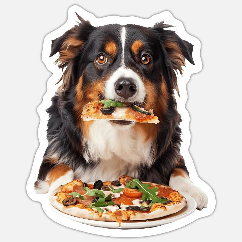 Australian Shepherd - Sticker size S (10 x 10 cm) - white matte