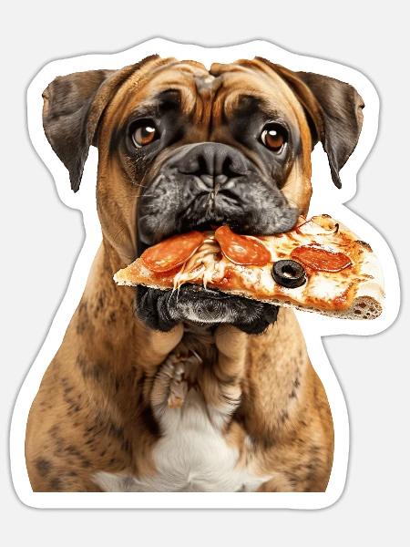 Bullmastiff - Sticker Größe S (10 x 10 cm) - Mattweiß