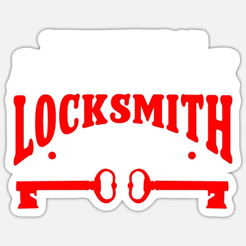 Locksmith Lockpicking Lockpicker - Sticker size S (10 x 10 cm) - white matte
