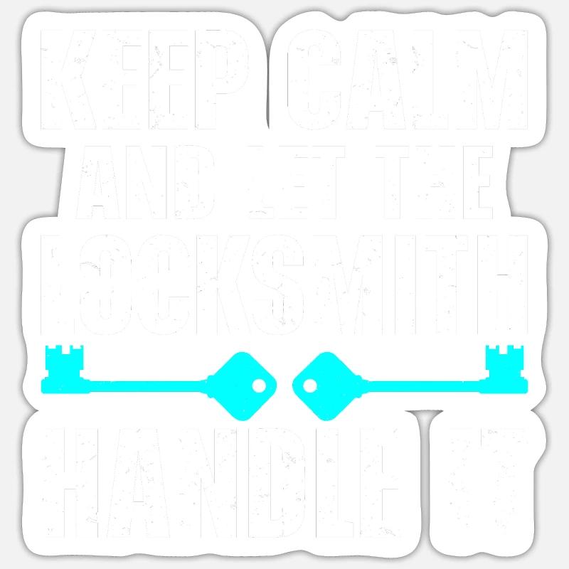 Locksmith Lockpicking Lockpicker - Sticker size S (10 x 10 cm) - white matte