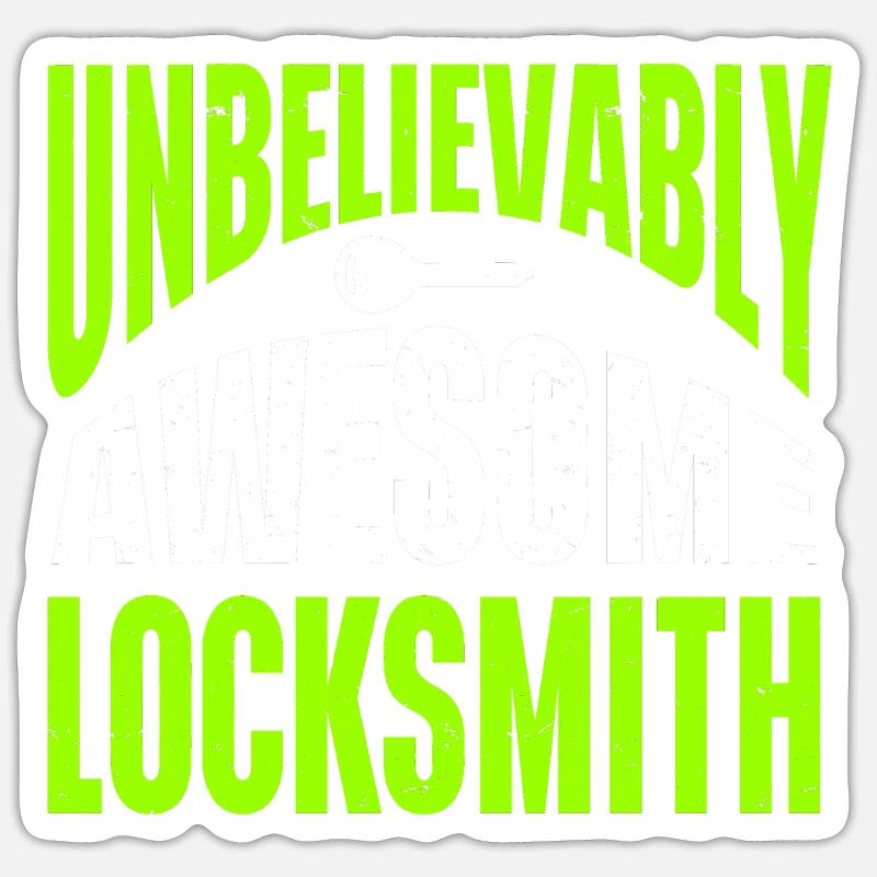 Locksmith Lockpicking Lockpicker - Sticker size S (10 x 10 cm) - white matte
